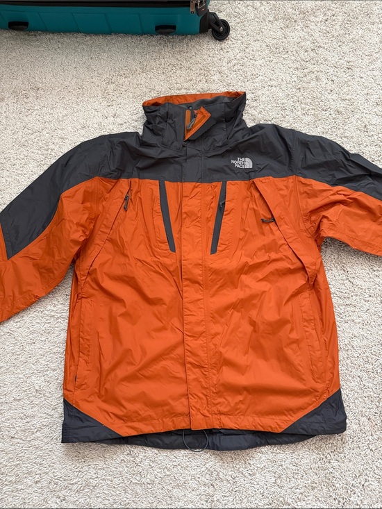 The North Face Other - The North Face Orange and Black Waterproof Rain Jacket
